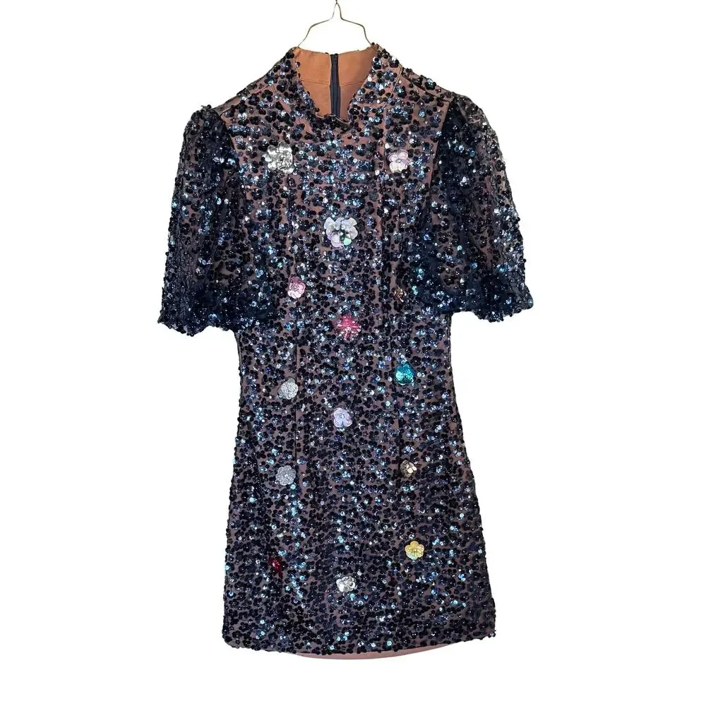 Queen Of Sparkles Sequin Mini Dress - Picture 1 of 12